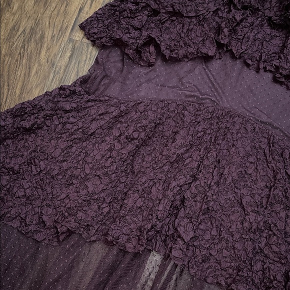 NWOT Free People Lace In Love Tiered ruffle Skirt size Medium - Picture 8 of 13